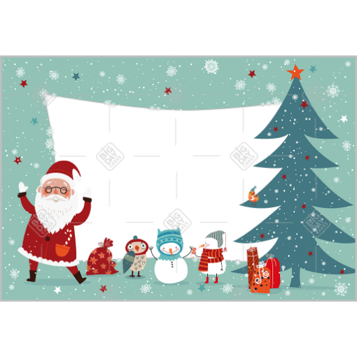 Santa frame - landscape