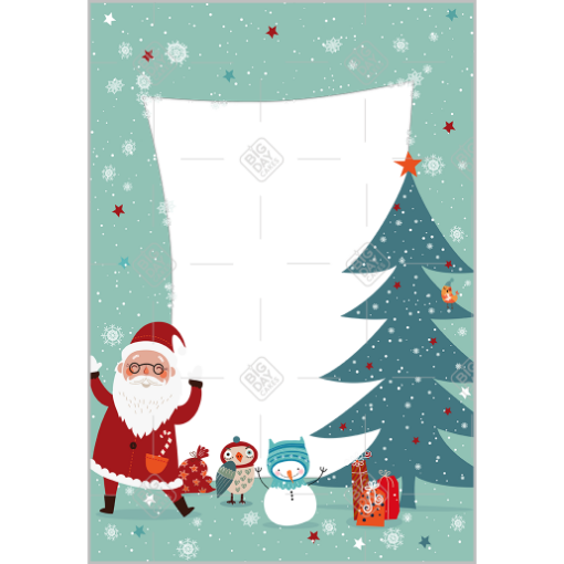 Santa frame - portrait