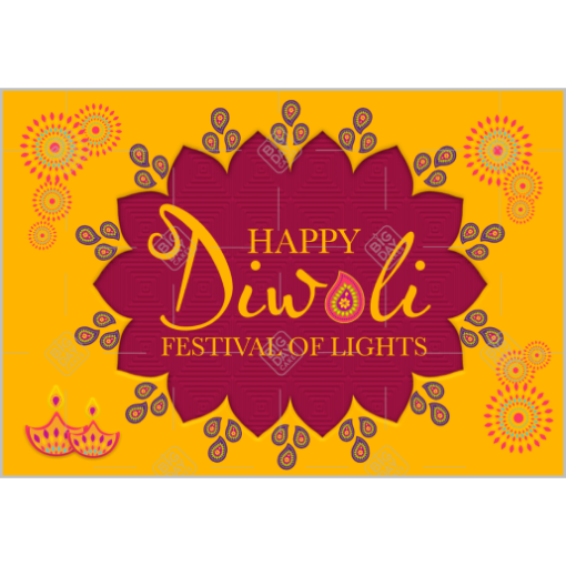 Diwali gold topper - landscape