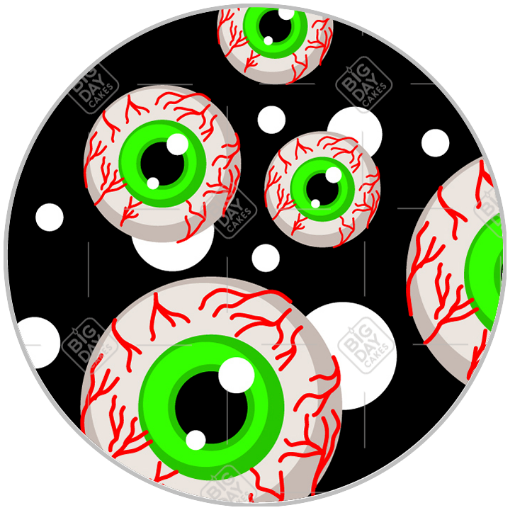 Eyeballs topper - round
