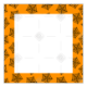 Orange webs frame - square