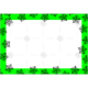Spiderwebs green frame - landscape