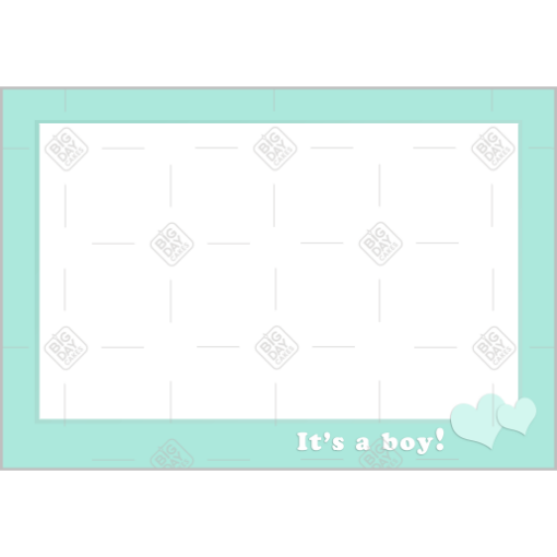 It's a boy frame - landscape