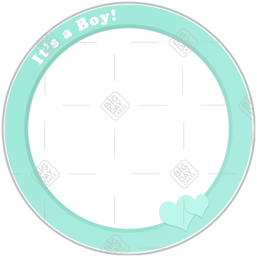It's a boy frame - round