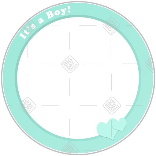 It's a boy frame - round