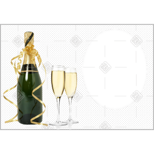 Champagne frame - landscape