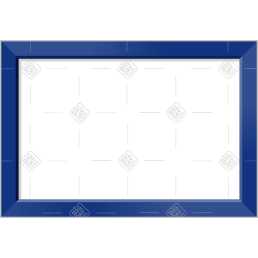 Simple dark blue frame topper - landscape