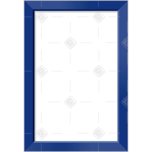 Simple dark blue frame topper - portrait