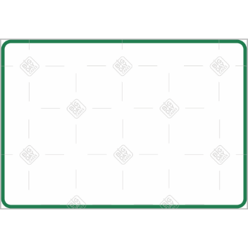 Simple green very thin frame topper - landscape