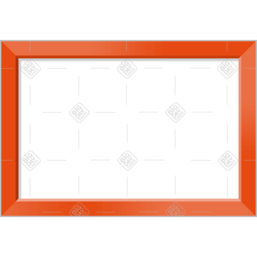 Simple orange frame topper - landscape