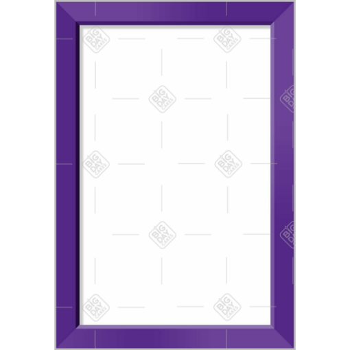 Simple purple frame topper - portrait