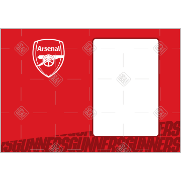 Arsenal with Gunners txt photo frame - landscape
