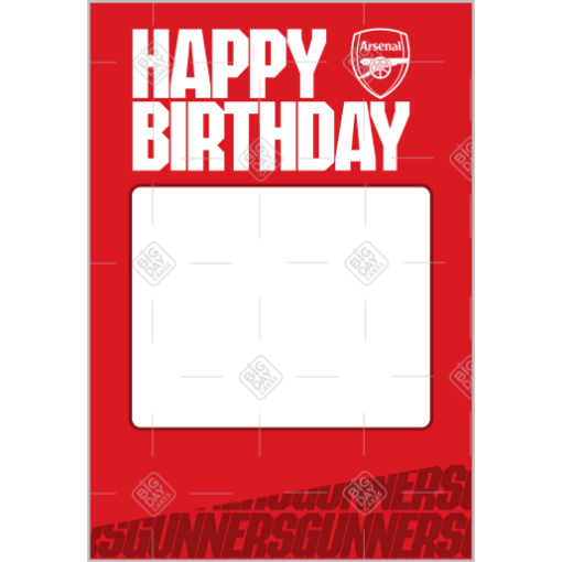 Arsenal-HB-Gunners-photo frame - portrait