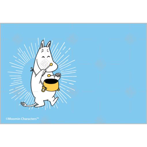 Moomintroll cake topper - landscape
