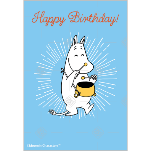 Moomintroll-Happy-Birthday topper - portrait