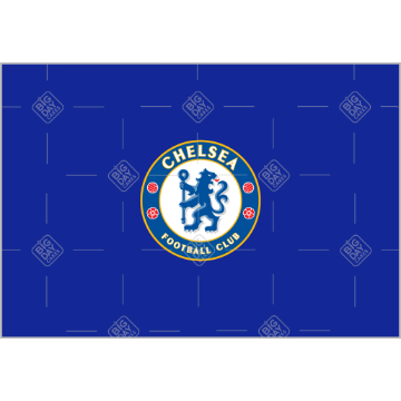 Chelsea-crest-Happy-Birthday topper - landscape