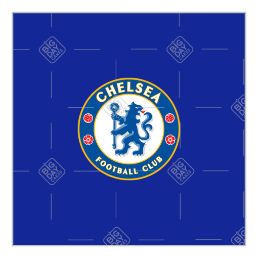 Chelsea-crest-Happy-Birthday topper - square