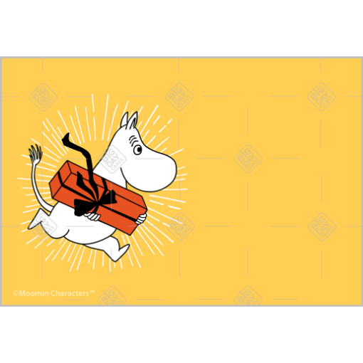 Moomintroll-gift topper - landscape