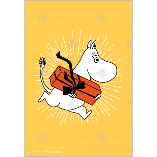 Moomintroll-gift topper - portrait