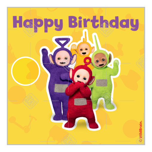 Teletubbies-HB topper - square