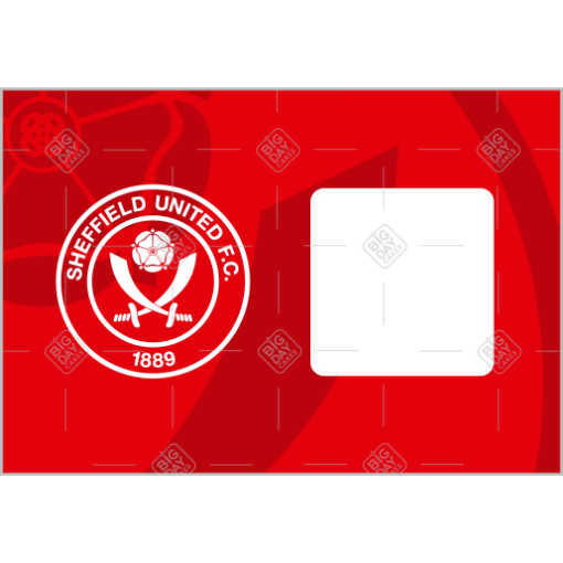 Sheffield-white-crest-on-graphic frame - landscape