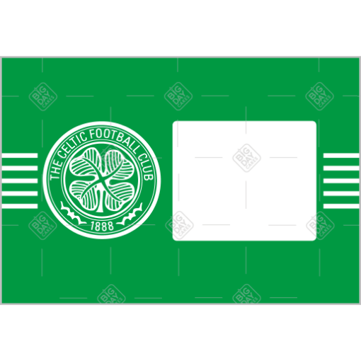 Celtic-green-photo frame - landscape