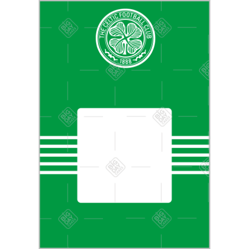 Celtic-green-photo frame - portrait