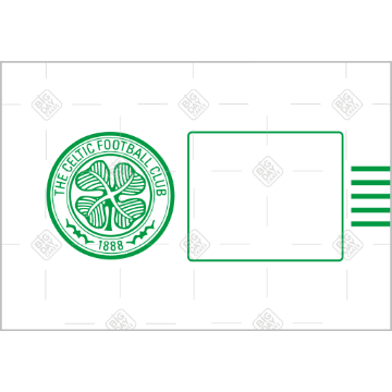 Celtic-white-photo frame - landscape