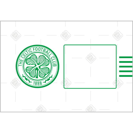 Celtic-white-photo frame - landscape