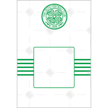 Celtic-white-photo frame - portrait