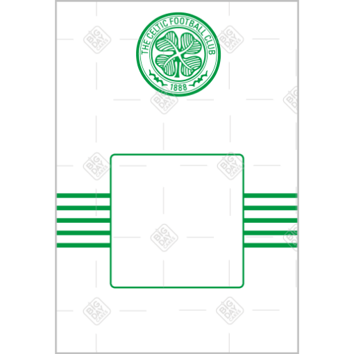 Celtic-white-photo frame - portrait