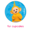 Teletubbies-HB frame - cupcakes