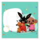 Bing and friends Happy Birthday frame - square