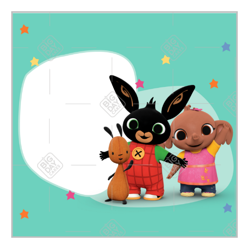 Bing and friends frame - square