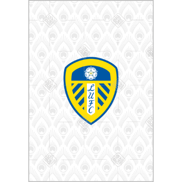 Leeds United Home Pattern Cake Topper topper - portrait