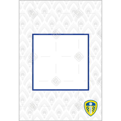 Leeds United Home Pattern Frame frame - portrait