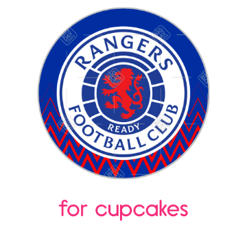 Rangers-zigzag topper - cupcakes