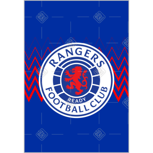Rangers-zigzag topper - portrait