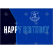 Everton Happy Birthday cake topper - landscape