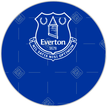 Everton Happy Birthday topper - round