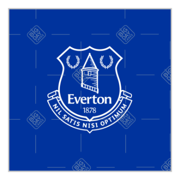 Everton Happy Birthday topper - square