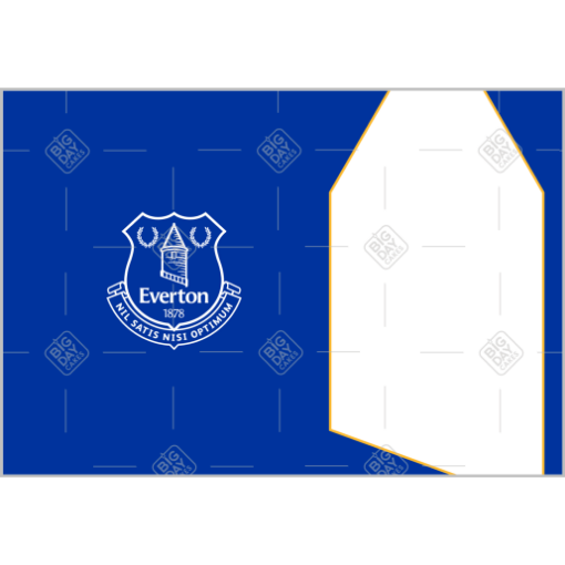 Everton Tower design Happy Birthday frame - landscape