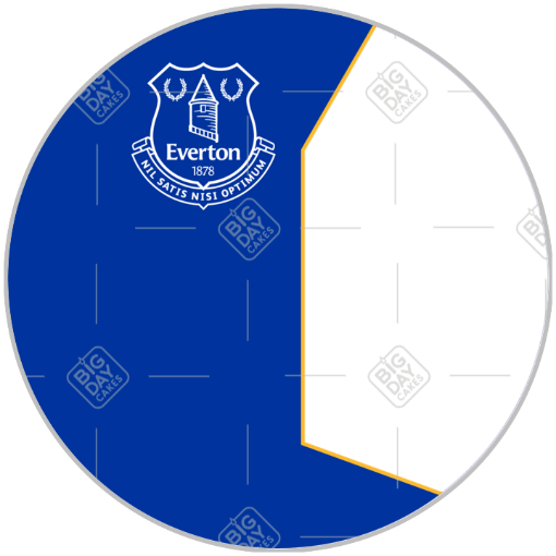 Everton Tower design Happy Birthday frame - round