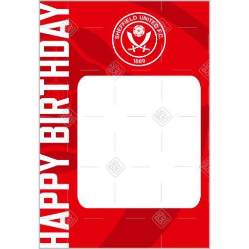 Sheffield-HB-white-crest-on-graphic frame - portrait