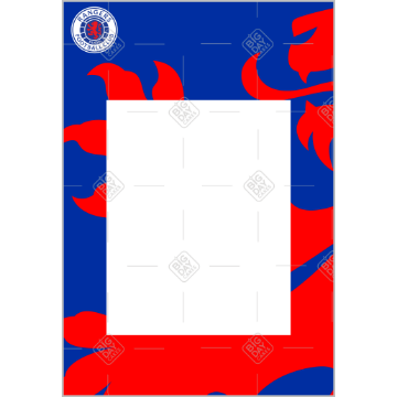 Rangers-lion-HB-Frame frame - portrait