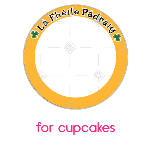 St.Patrick's_orange frame - cupcakes
