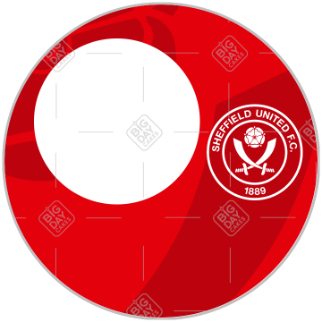 Sheffield-white-crest-on-graphic frame - round