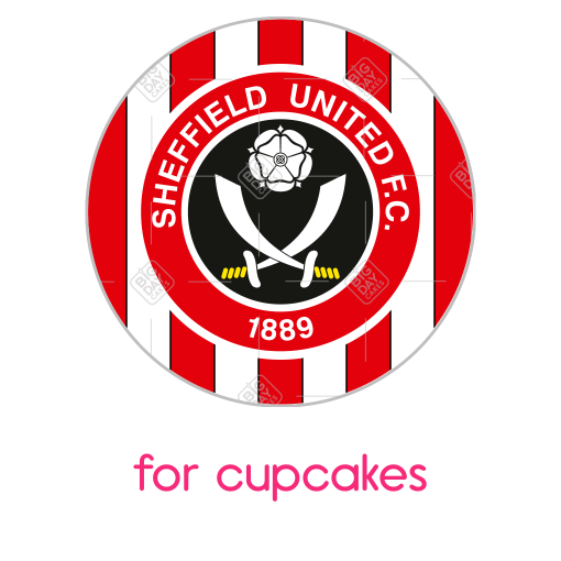 Sheffield-crest frame - cupcakes