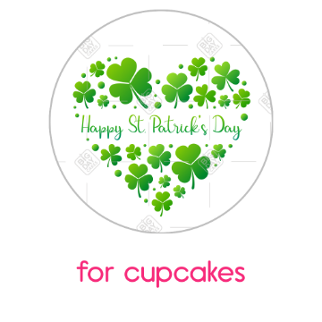 St_Patricks_Day_cake_topper - cupcakes