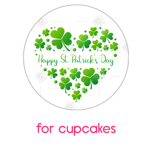 St_Patricks_Day_cake_topper - cupcakes